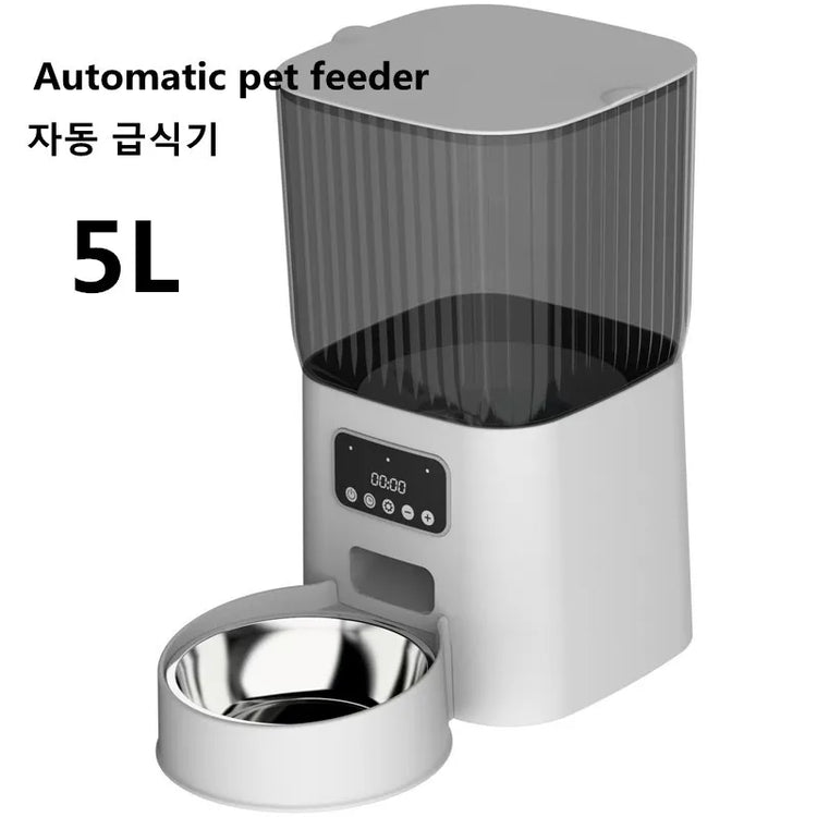 Pet Automatic Feeder Dog Feeding And Water Dog Accessories Cat Drinking Water Flowing Water Without Inserting Electric Kettle - Zecs shopping