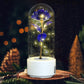 2-in-1 Rose LED Night Light & Bluetooth Speaker – Glass Dome Romantic Gift