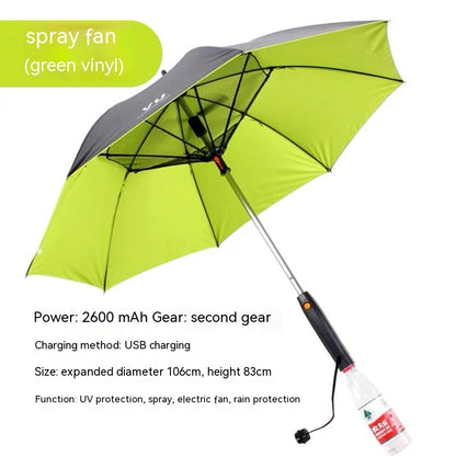 Cooling Spray Sun Umbrella – Portable Mist Shade Umbrella for Summer Travel