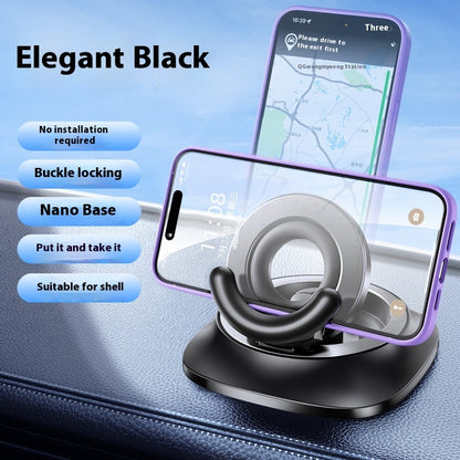 Magnetic Vacuum Suction Phone Holder – Foldable Adjustable Car Mount Stand
