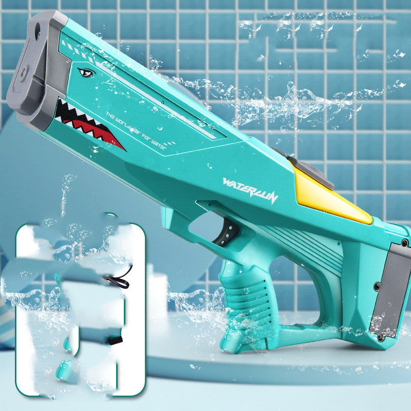 Electric Shark Water Gun – High-Pressure Automatic Soaker Toy for Kids & Teens | Pool Party & Beach Water Fight Fun 🦈💦🔫 - Zecs shopping