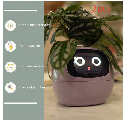 AI Smart Planter Pot – Interactive Plant Companion with Expressions & Sensors