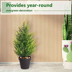 17-Inch Artificial Pine Christmas Tree – Realistic Mini Holiday Decor for Home, Parties & Events (1/2 PCS)