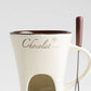 Mini Fondue Mug Set – Personal Chocolate & Cheese Fondue Warmer Cup