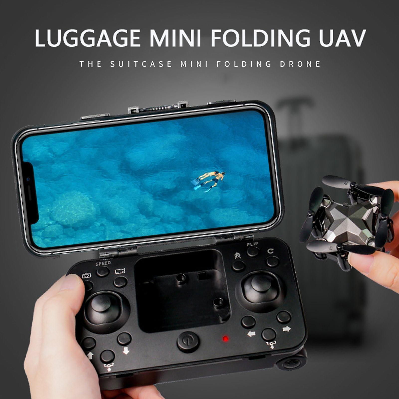 Foldable Luggage Drone – Mini UAV for Kids with Camera & App Control! - Zecs shopping