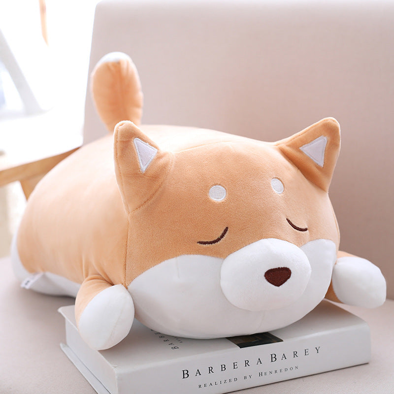 36cm 55cm Cute Fat Shiba Inu Dog Plush Toy Stuffed Soft Kawaii Animal Cartoon Pillow Lovely Gift For Kids Baby Children Gifts - Zecs shopping
