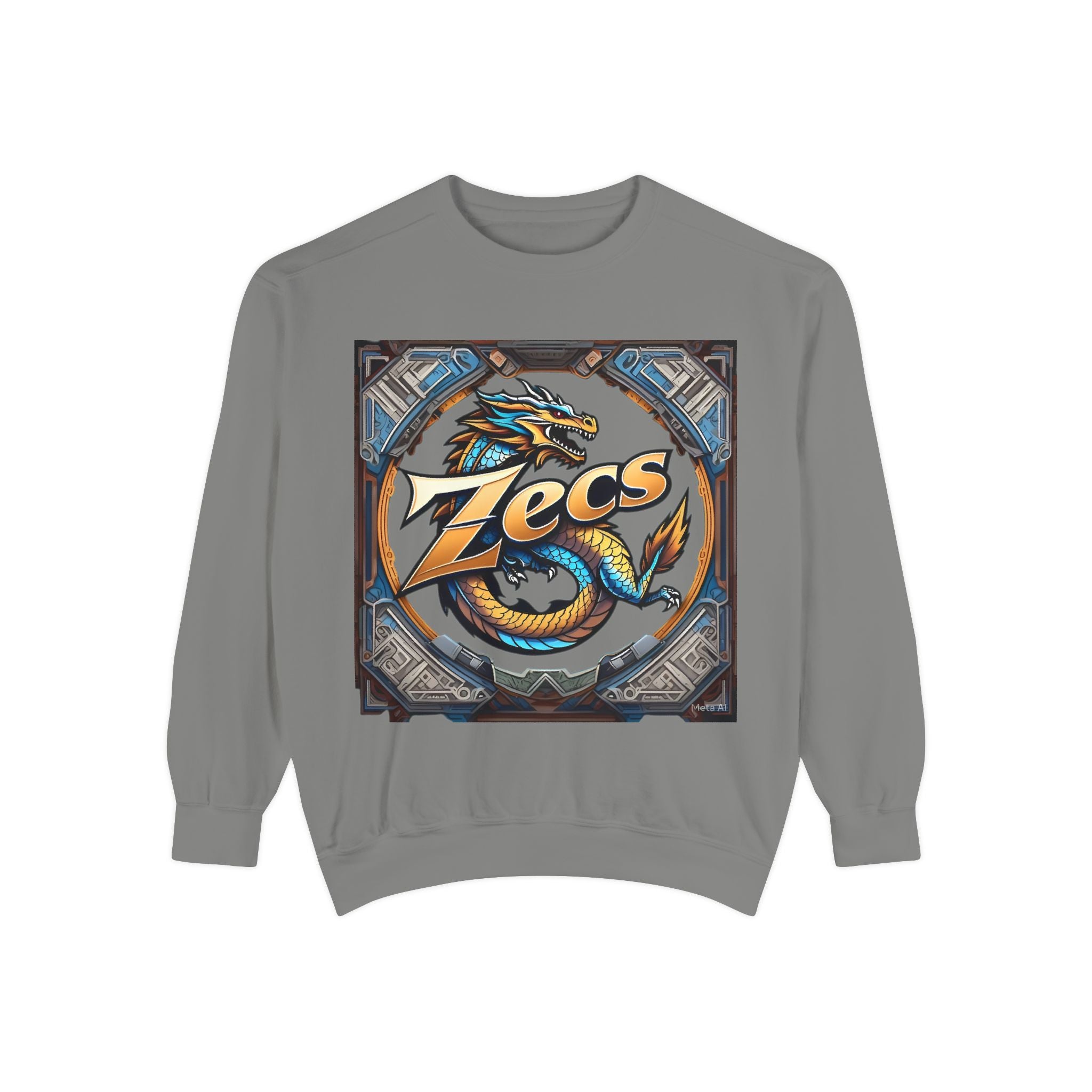 🌀 Unisex Garment-Dyed Sweatshirt – Laidback Luxe by ZECS - Zecs shopping