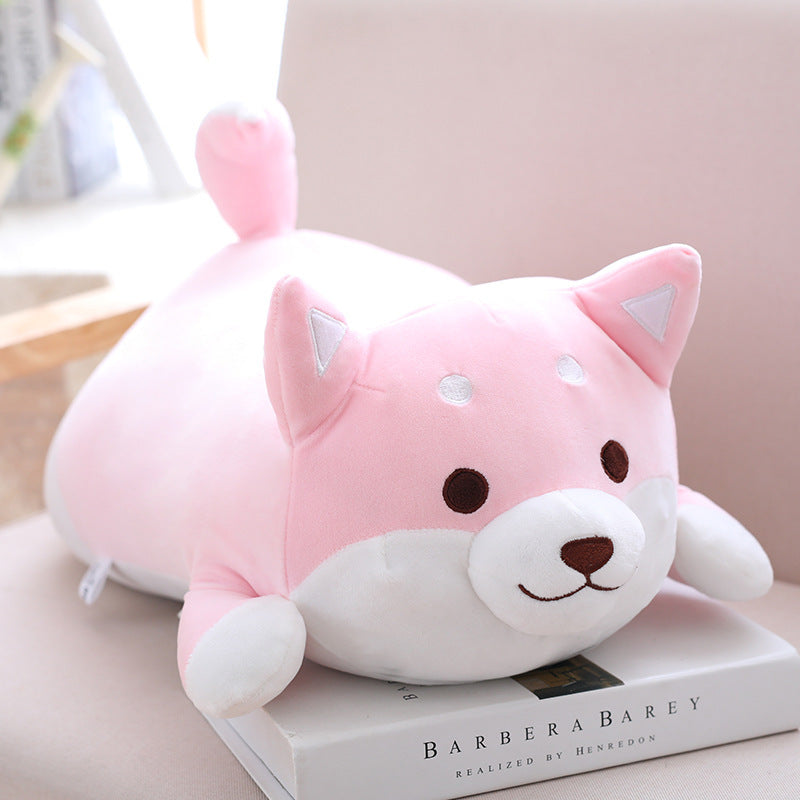 36cm 55cm Cute Fat Shiba Inu Dog Plush Toy Stuffed Soft Kawaii Animal Cartoon Pillow Lovely Gift For Kids Baby Children Gifts - Zecs shopping