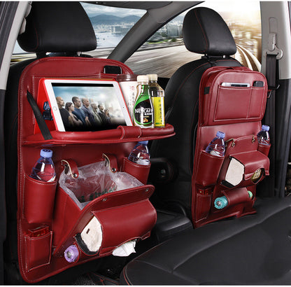 PU Leather Car Seat Storage Organizer – Multifunction Backseat Hanging Bag