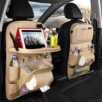 PU Leather Car Seat Storage Organizer – Multifunction Backseat Hanging Bag