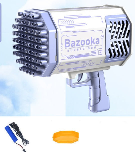 Bubble Rocket Launcher – 69-Hole Bubble Gun Machine with Lights for Kids 🎉🫧 - Zecs shopping