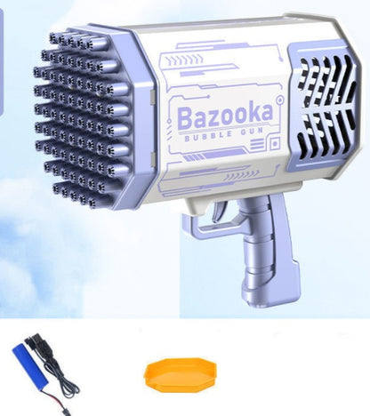Bubble Rocket Launcher – 69-Hole Bubble Gun Machine with Lights for Kids 🎉🫧 - Zecs shopping