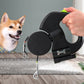 Retractable Dual Dog Leash – Reflective Walking Leash for Small Dogs