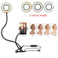 LED Selfie Ring Light with Stand – Adjustable Makeup & Live Streaming Light