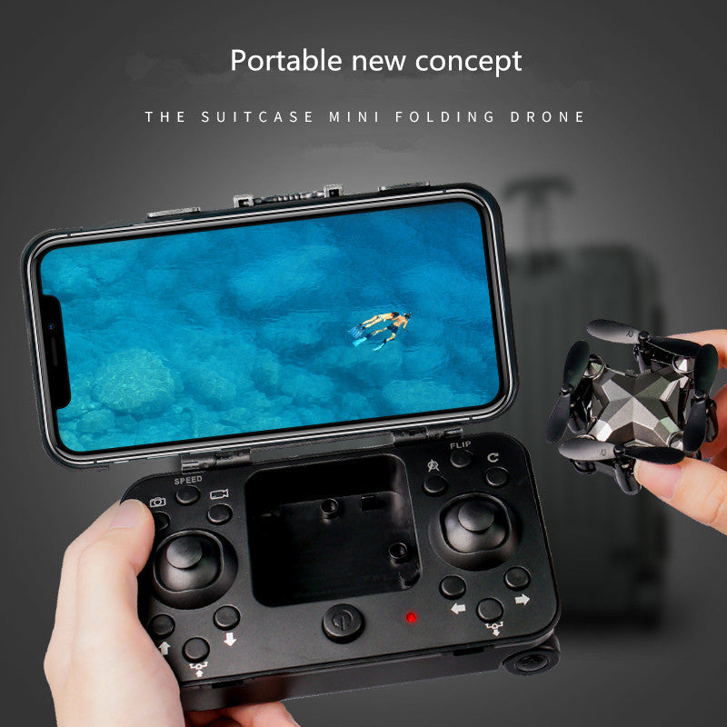 Foldable Luggage Drone – Mini UAV for Kids with Camera & App Control! - Zecs shopping