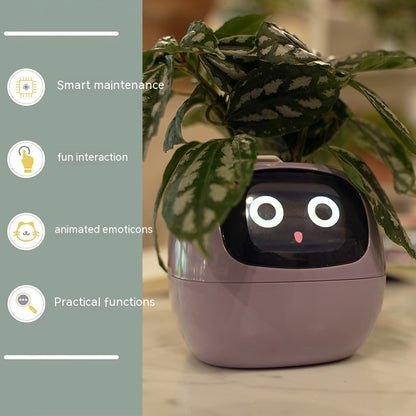 AI Smart Planter Pot – Interactive Plant Companion with Expressions & Sensors