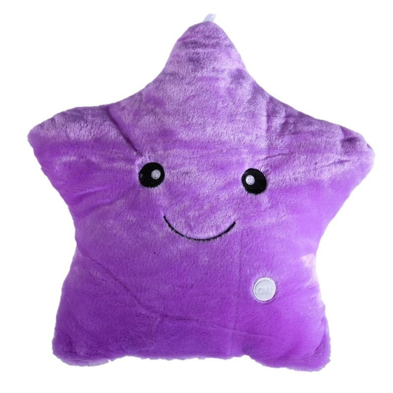 Unique Luminous Star Pillow – LED Plush Cushion Toy Gift for Kids 🌟✨ - Zecs shopping
