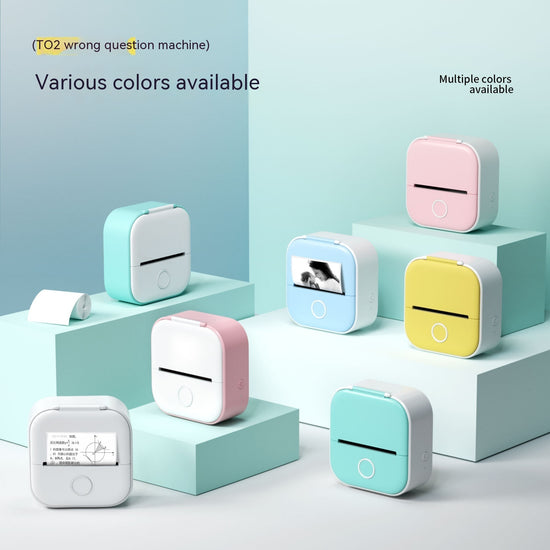 Portable Mini Thermal Label Printer – Bluetooth Photo & Study Sticker Printer
