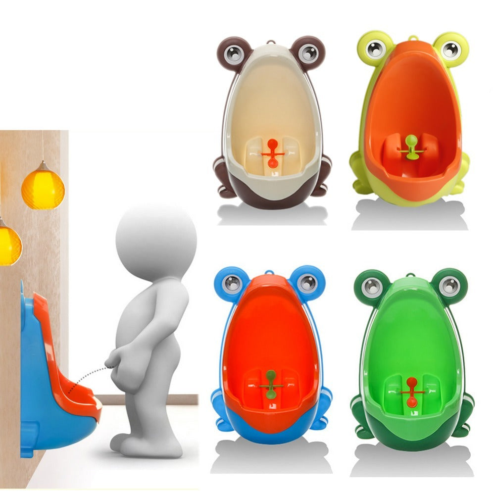 Ergonomic Frog-Shaped Baby Potty – Fun Training Toilet for Boys with Rotating Windmill - Zecs shopping