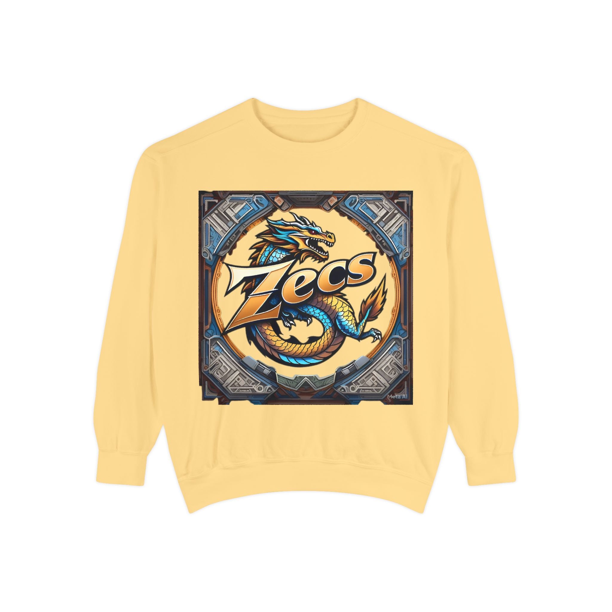 🌀 Unisex Garment-Dyed Sweatshirt – Laidback Luxe by ZECS - Zecs shopping