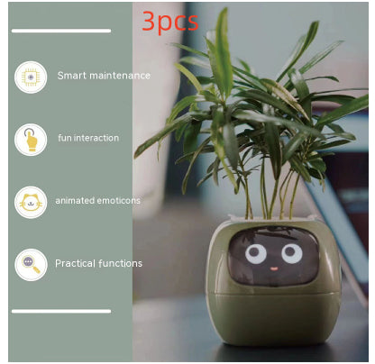 AI Smart Planter Pot – Interactive Plant Companion with Expressions & Sensors