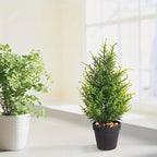 17-Inch Artificial Pine Christmas Tree – Realistic Mini Holiday Decor for Home, Parties & Events (1/2 PCS)