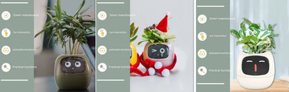 AI Smart Planter Pot – Interactive Plant Companion with Expressions & Sensors