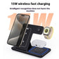 3-in-1 Foldable Wireless Charging Station – 15W Fast Charger for iPhone, AirPods & iWatch