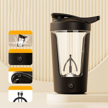 400ML Electric Protein Shaker Bottle – Automatic Mixing Cup for Gym & Fitness