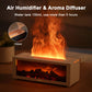 3D Flame Aromatherapy Diffuser – Colorful Essential Oil Humidifier Fireplace Lamp