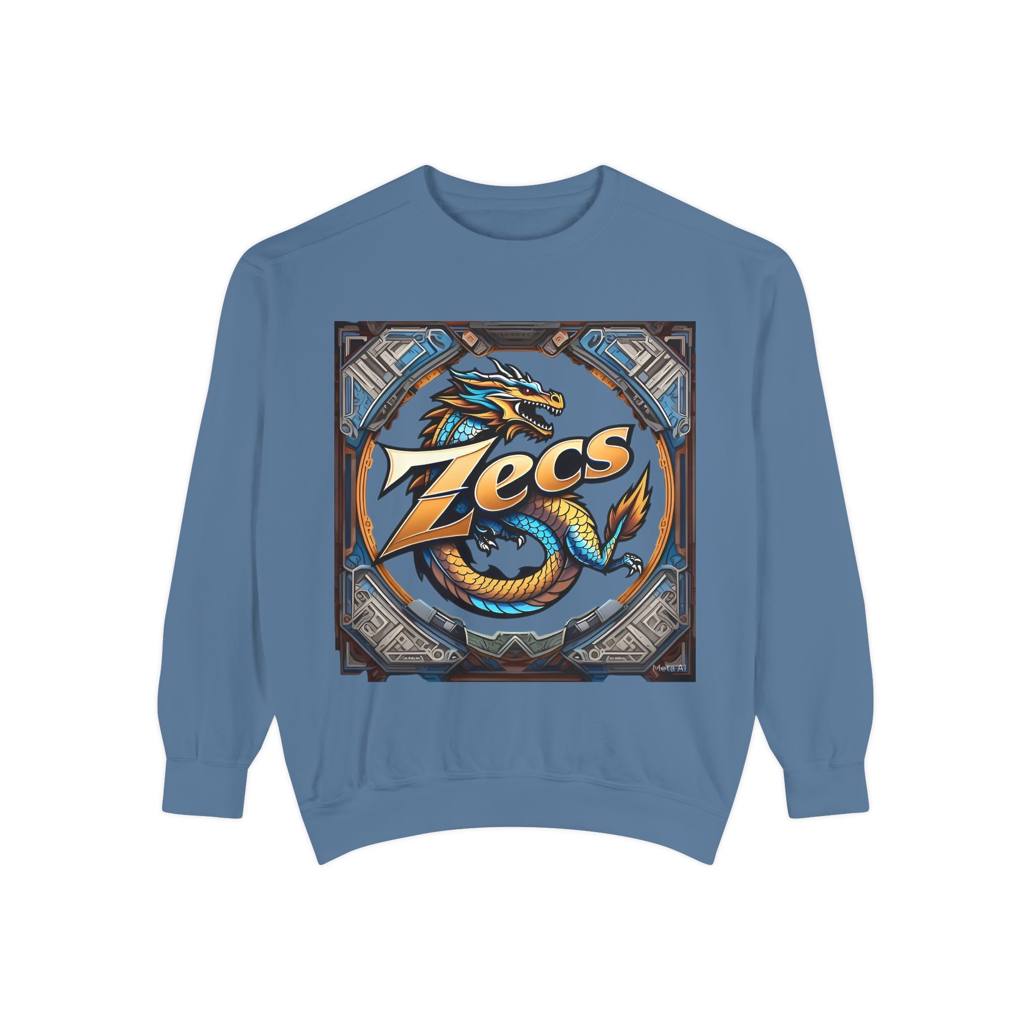 🌀 Unisex Garment-Dyed Sweatshirt – Laidback Luxe by ZECS - Zecs shopping