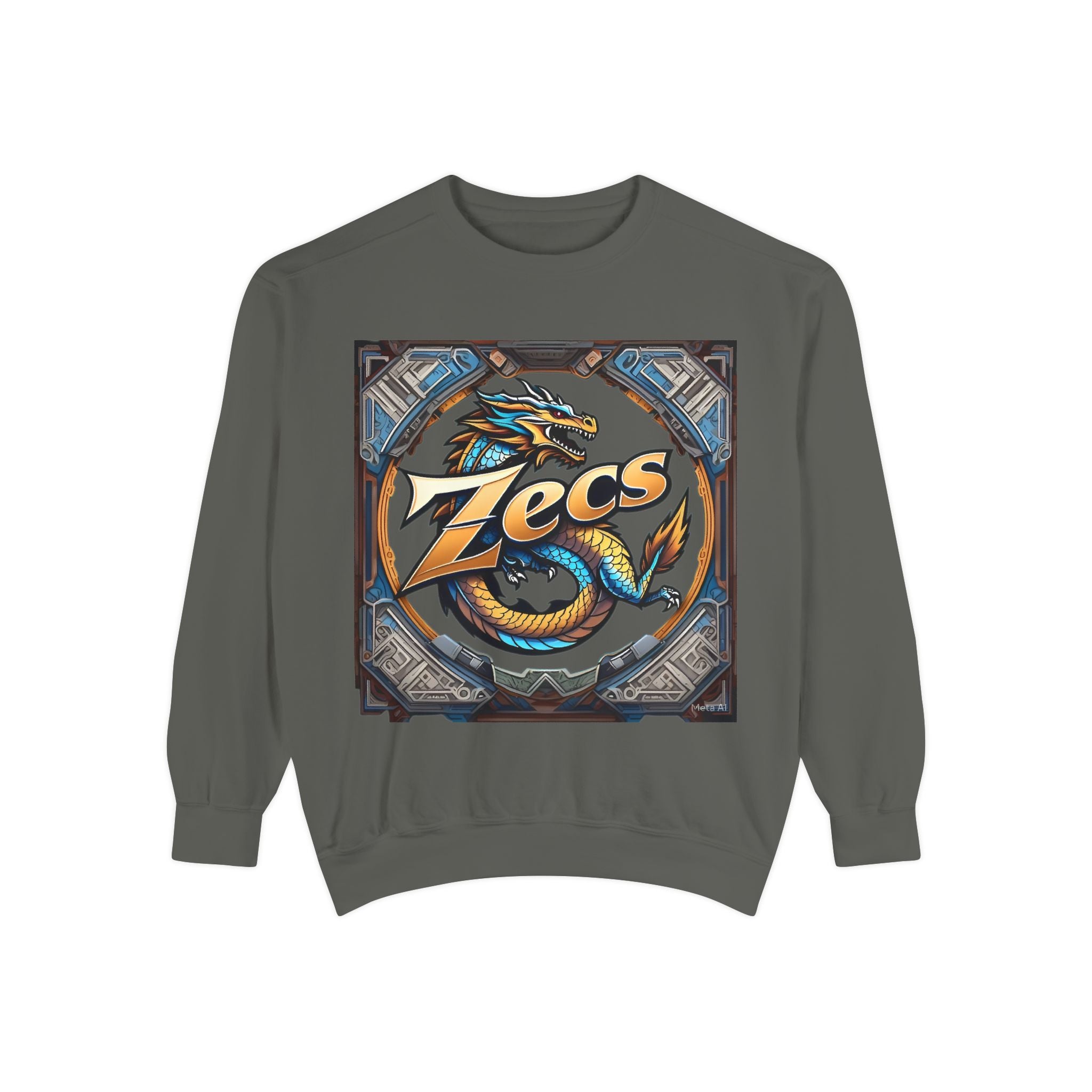 🌀 Unisex Garment-Dyed Sweatshirt – Laidback Luxe by ZECS - Zecs shopping