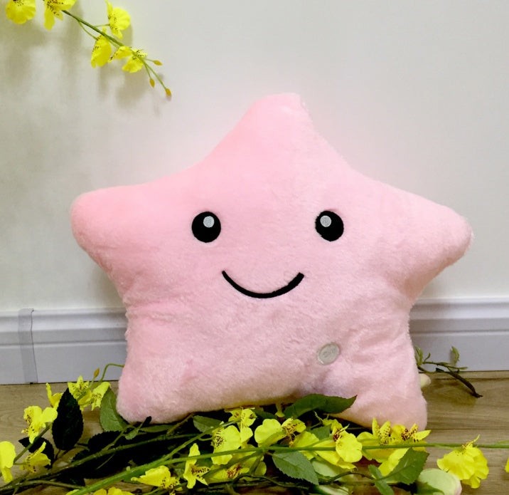 Unique Luminous Star Pillow – LED Plush Cushion Toy Gift for Kids 🌟✨ - Zecs shopping