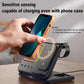 5-in-1 Wireless Charging Station with LED Alarm Clock – Fast Charging Dock Stand