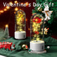 2-in-1 Rose LED Night Light & Bluetooth Speaker – Glass Dome Romantic Gift