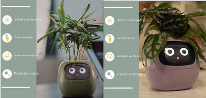 AI Smart Planter Pot – Interactive Plant Companion with Expressions & Sensors