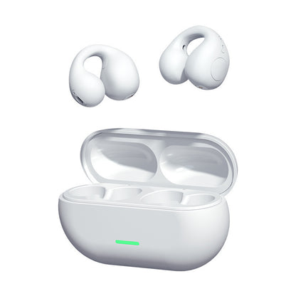 Wireless Ear Clip Bluetooth Headset – Open-Ear Bone Conduction Sports Earbuds