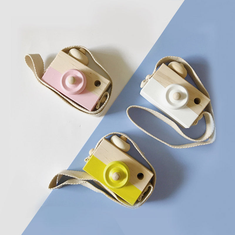 📷 Cute Wooden Toy Camera – Pretend Play Photography for Baby & Kids - Zecs shopping