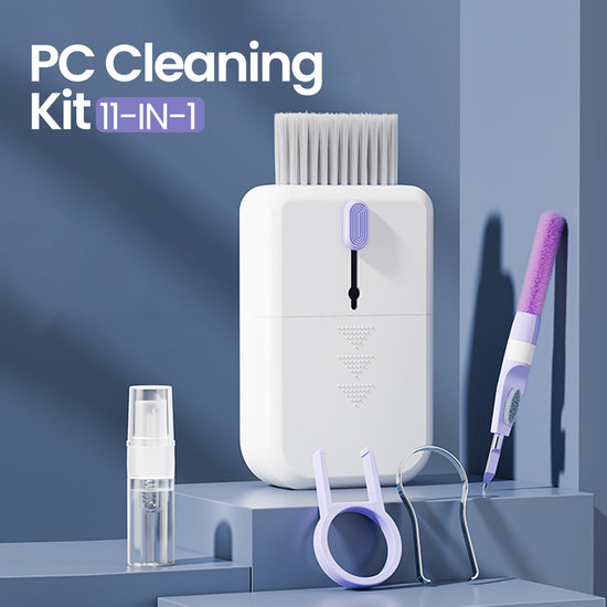 11-in-1 Keyboard & Screen Cleaning Kit – Multi-Function Tech Cleaning Tool Set
