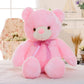 Creative Light Up LED Teddy Bear Stuffed Animals Plush Toy Colorful Glowing Christmas Gift For Kids Pillow - Zecs shopping