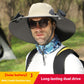 Solar Fan Sun Hat – Wide Brim USB Rechargeable Cooling Outdoor Hat