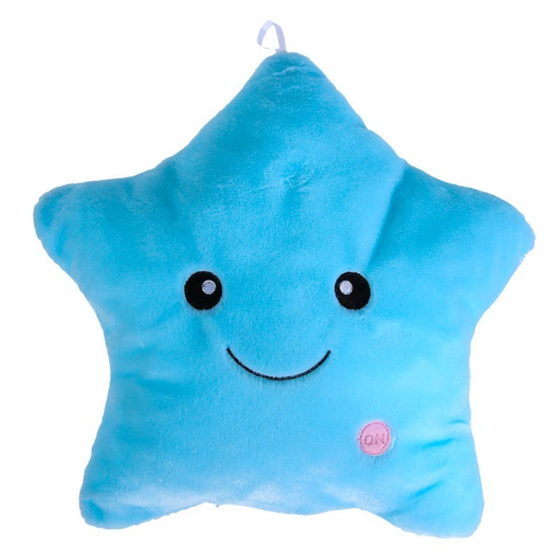 Unique Luminous Star Pillow – LED Plush Cushion Toy Gift for Kids 🌟✨ - Zecs shopping
