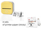 Portable Mini Thermal Label Printer – Bluetooth Photo & Study Sticker Printer