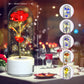 2-in-1 Rose LED Night Light & Bluetooth Speaker – Glass Dome Romantic Gift