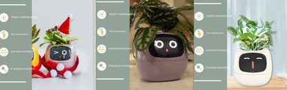 AI Smart Planter Pot – Interactive Plant Companion with Expressions & Sensors