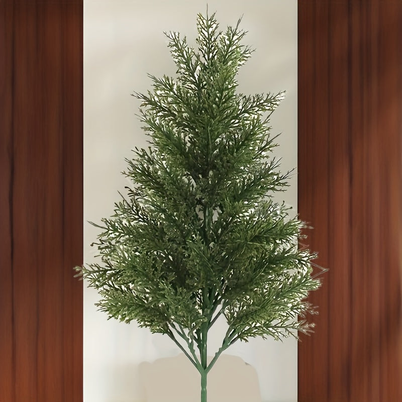 17-Inch Artificial Pine Christmas Tree – Realistic Mini Holiday Decor for Home, Parties & Events (1/2 PCS)