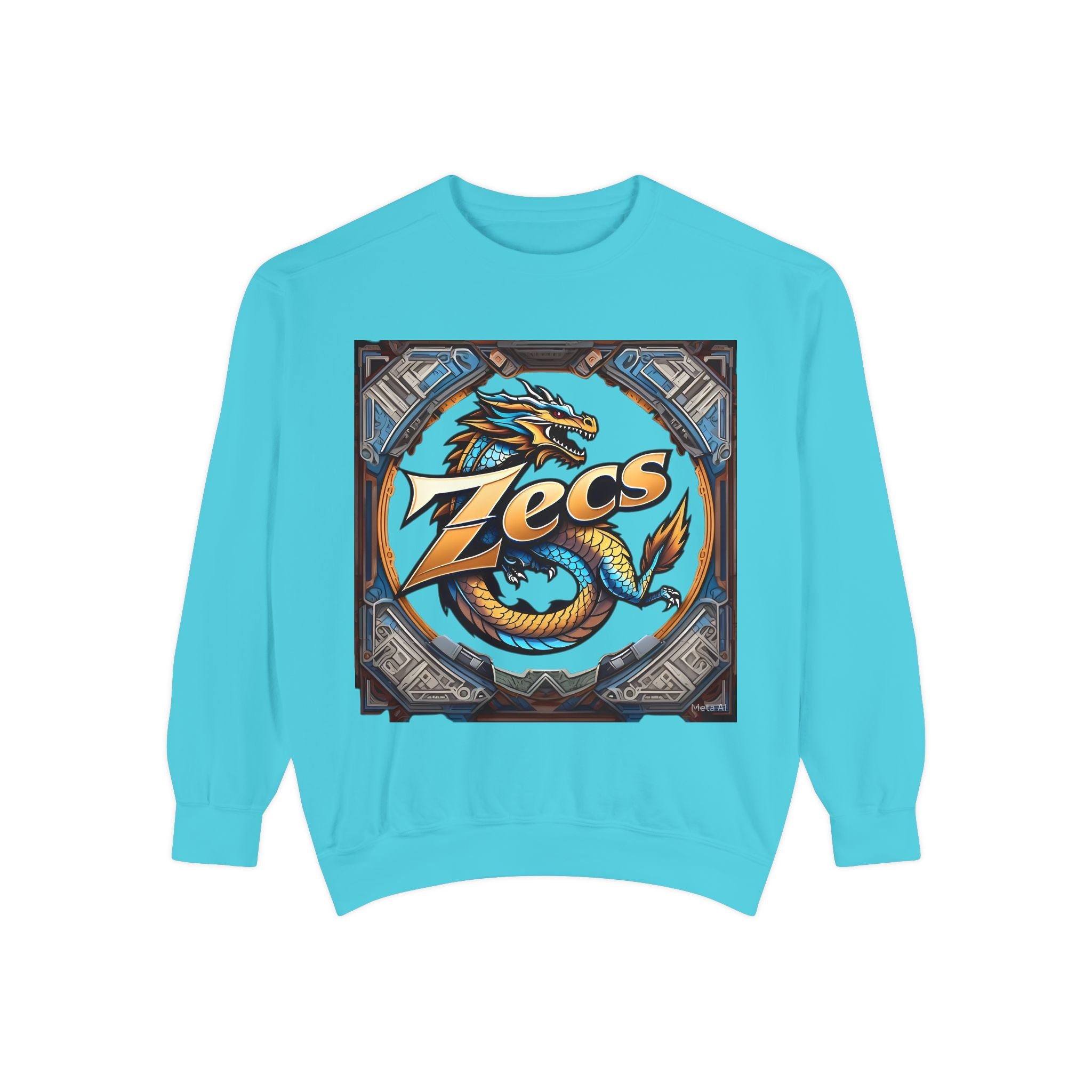 🌀 Unisex Garment-Dyed Sweatshirt – Laidback Luxe by ZECS - Zecs shopping