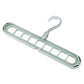 9-Hole Magic Clothes Hanger – Space Saving Folding Closet Organizer