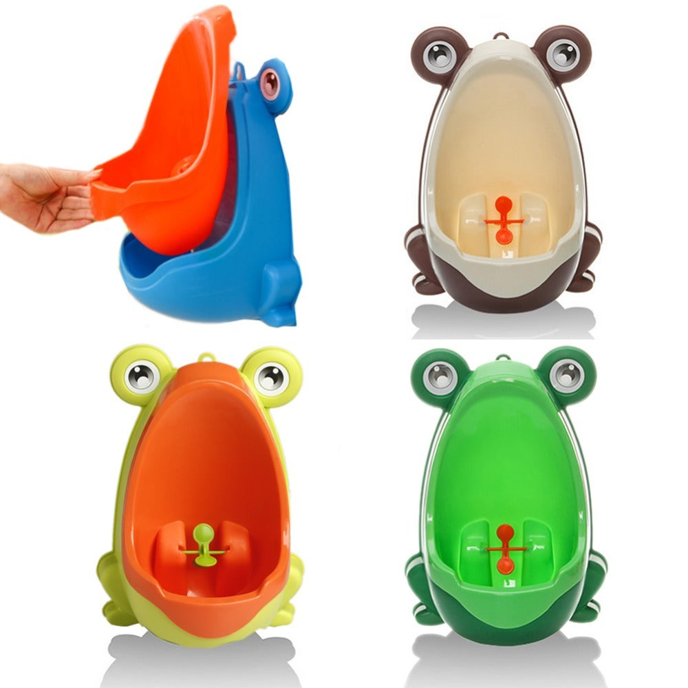 Ergonomic Frog-Shaped Baby Potty – Fun Training Toilet for Boys with Rotating Windmill - Zecs shopping