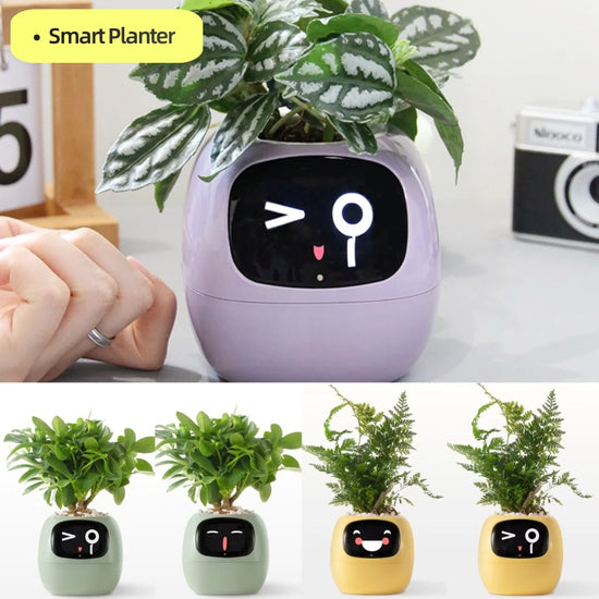 AI Smart Planter Pot – Interactive Plant Companion with Expressions & Sensors